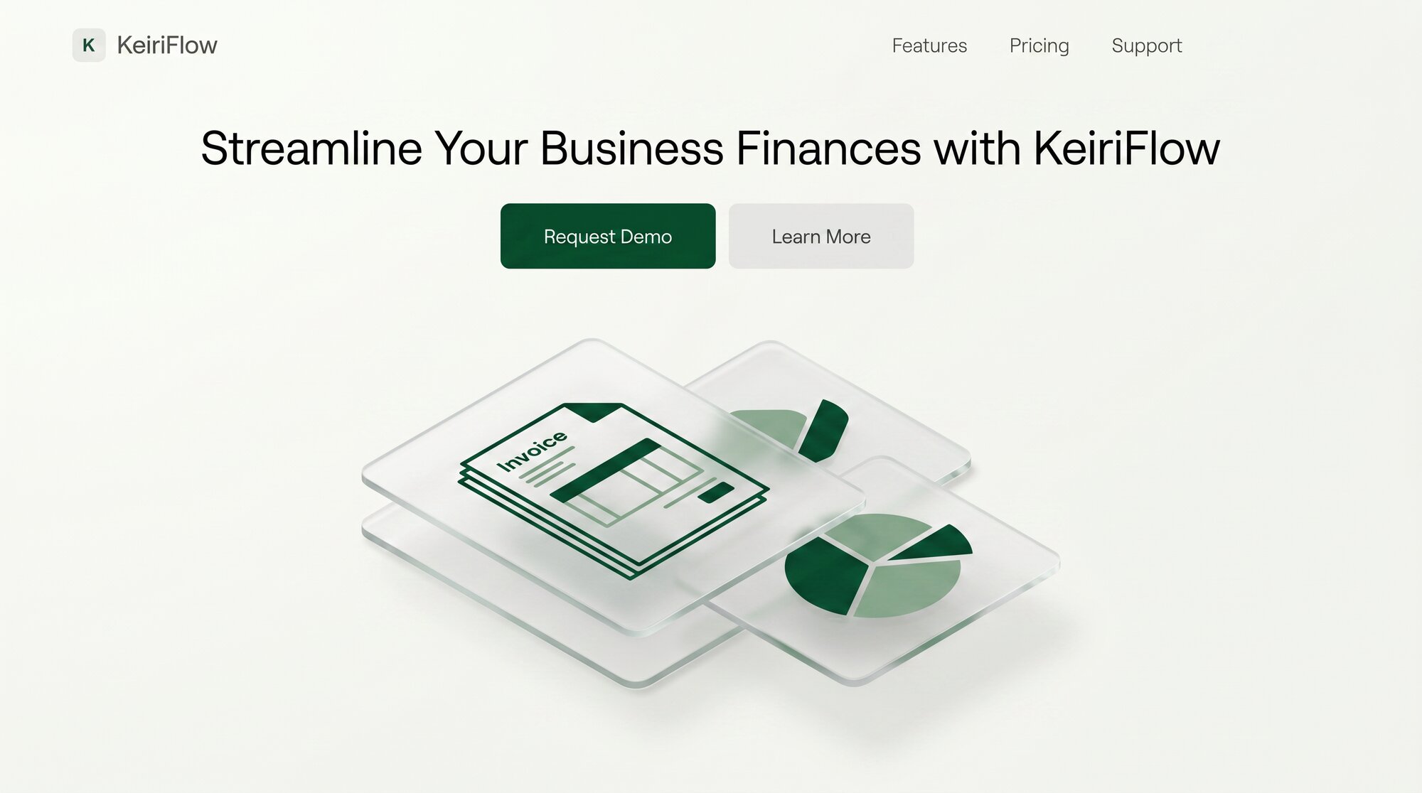 KeiriFlow 会計SaaS のイメージビジュアル